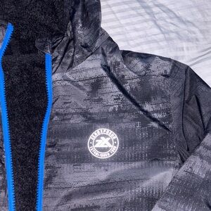 ZeroXposur Black and Blue Kids Raincoat